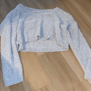 Soft grey cropped sweater